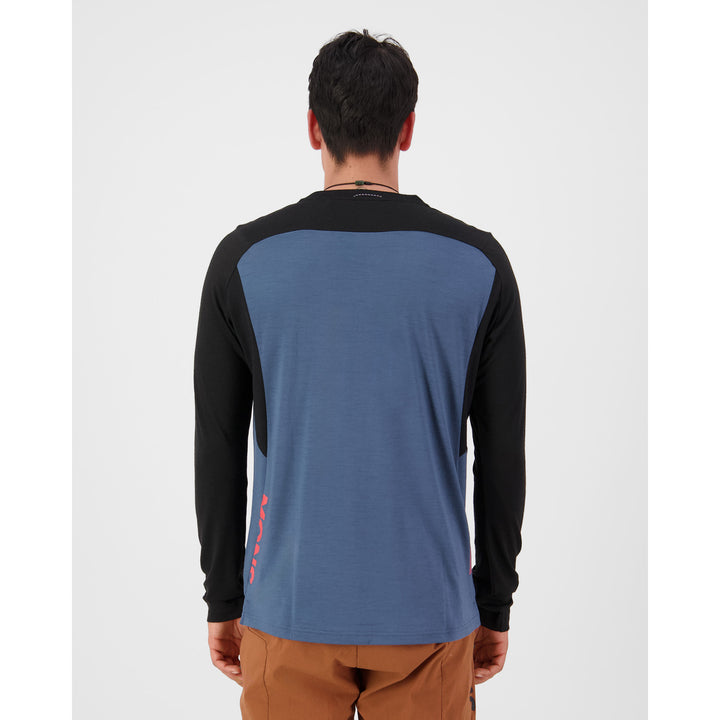 MONS ROYALE Diversion Merino Long Sleeve Jersey Orian Blue/Black