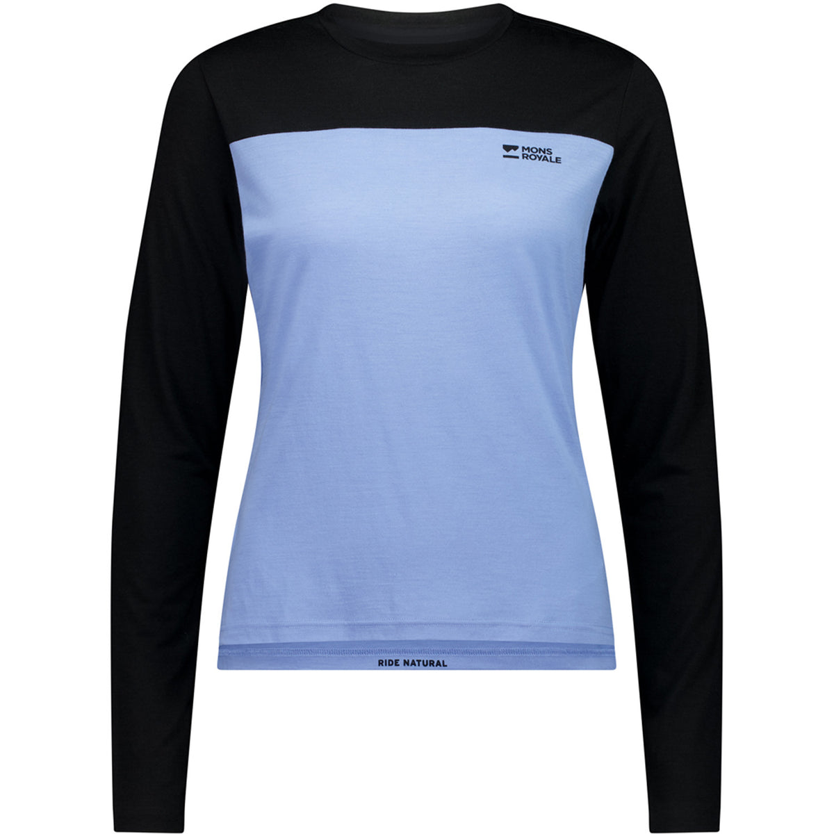 MONS ROYALE Diversion Merino Long Sleeve Jersey - Women's Moonstone/Black