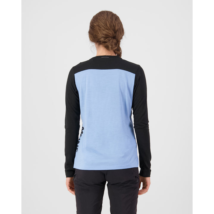MONS ROYALE Diversion Merino Long Sleeve Jersey - Women's Moonstone/Black
