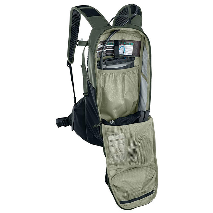 EVOC Ride 12L Hydration Bag Dark Olive/Black