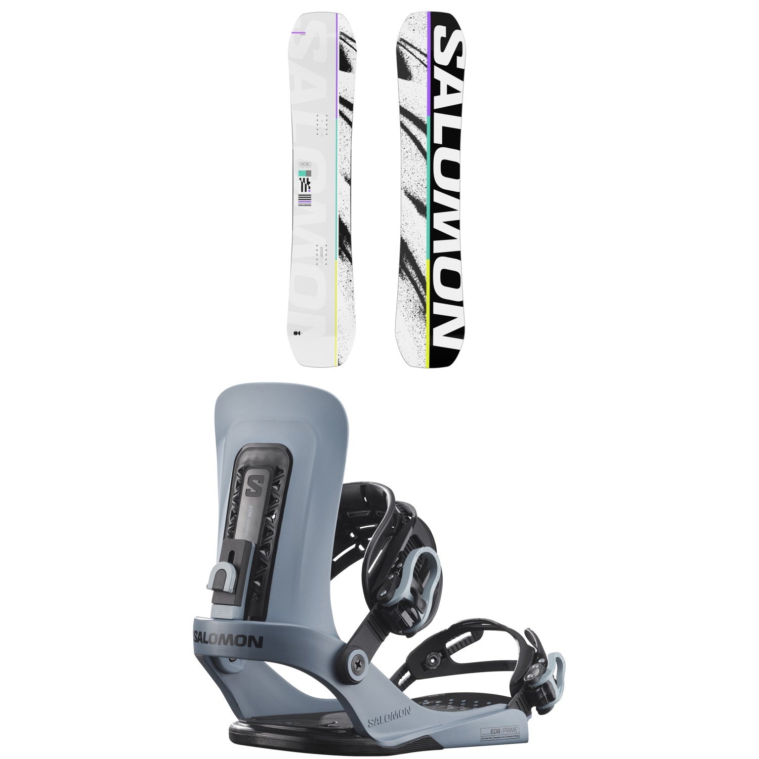 Salomon Huck Knife Snowboard + EDB Prime Snowboard Bindings 2026 – evo