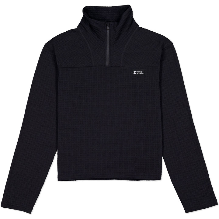 Mons Royale Offgrid Merino Fleece Long-Sleeve Top - Women's Black