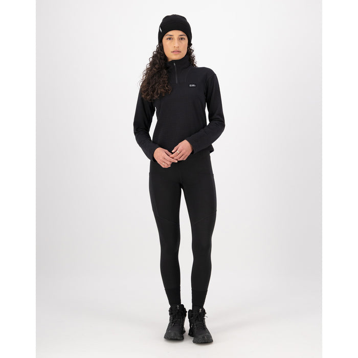 Mons Royale Offgrid Merino Fleece Long-Sleeve Top - Women's Black