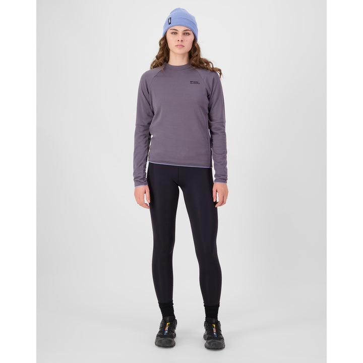 Mons Royale Quad Merino Fleece Pullover - Women's Volcano