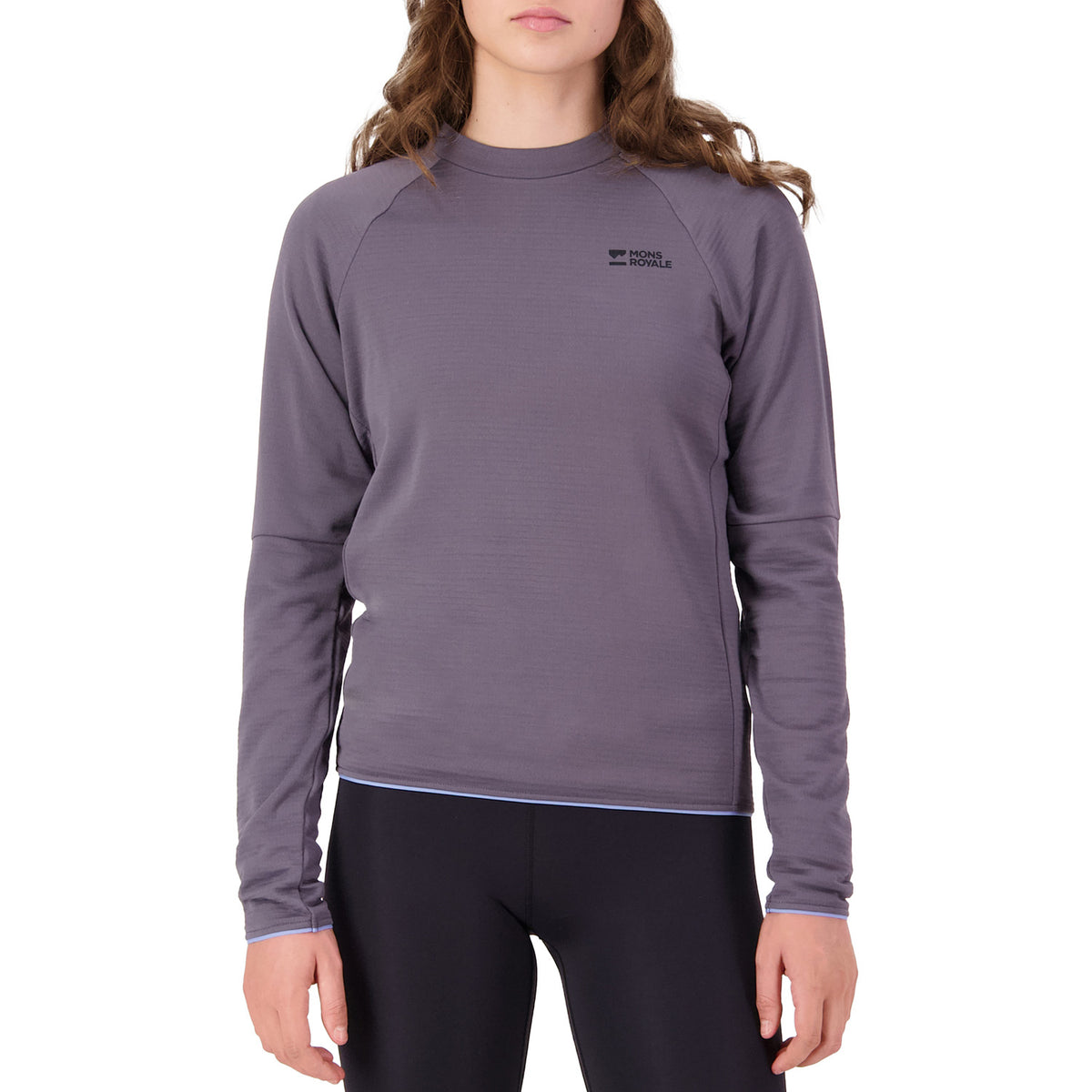 Mons Royale Quad Merino Fleece Pullover - Women's Volcano