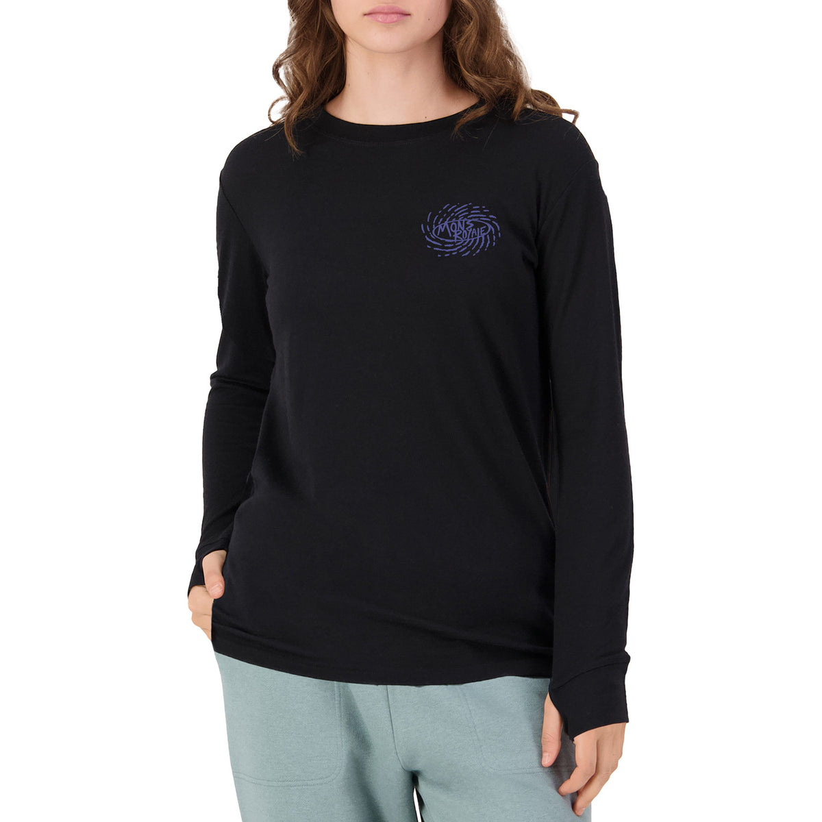 MONS ROYALE Yotei Merino Classic Long Sleeve Top - Unisex Black