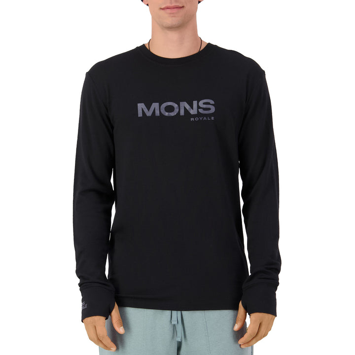 MONS ROYALE Yotei Merino Classic Long-Sleeve Baselayer Top - Unisex Black