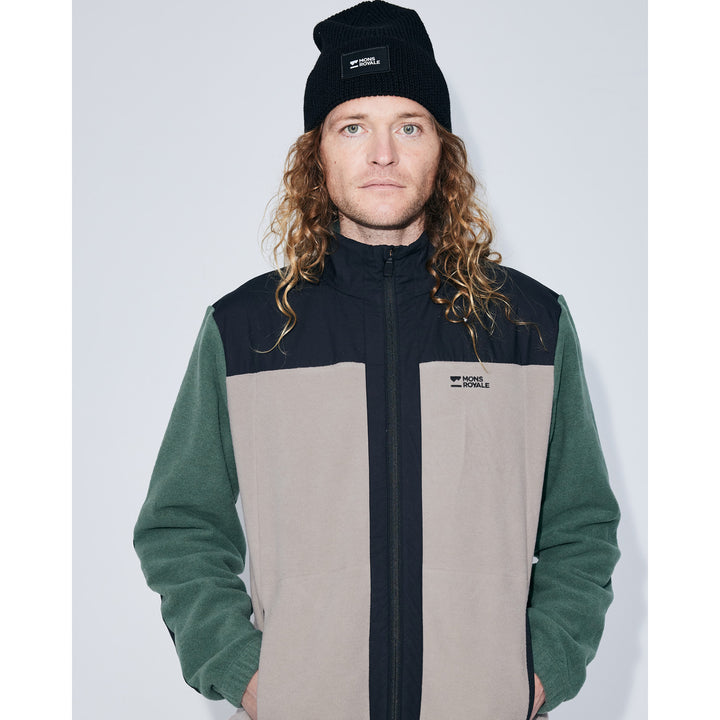 Mons Royale Pileup Wool Fleece Jacket - Men's Burnt Sage