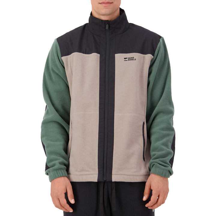 Mons Royale Pileup Wool Fleece Jacket - Men's Burnt Sage