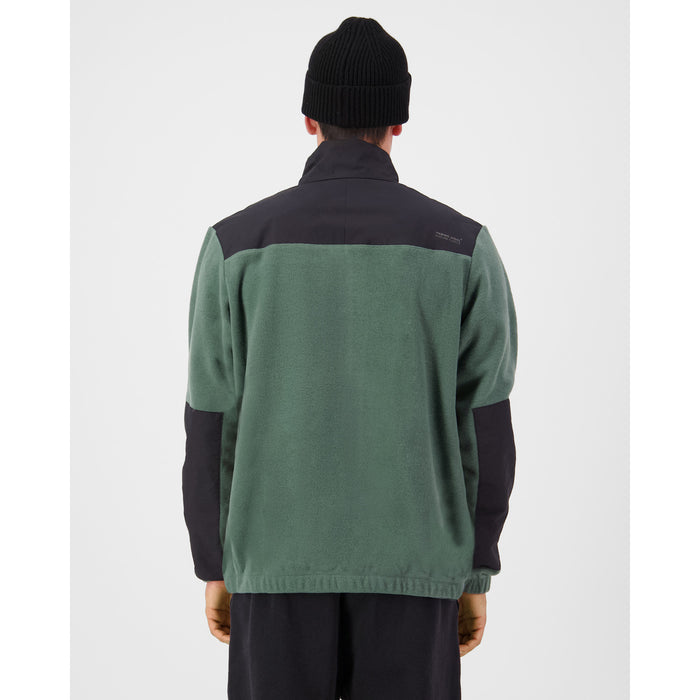 Mons Royale Pileup Wool Fleece 1/4 Zip Top - Men's Burnt Sage