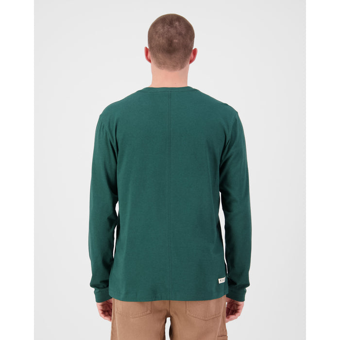 Mons Royale Yonder Merino Organic Cotton Long-Sleeve T-Shirt - Men's Dark Pine