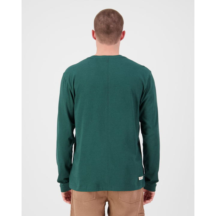 Mons Royale Yonder Merino Organic Cotton Long-Sleeve T-Shirt - Men's Dark Pine