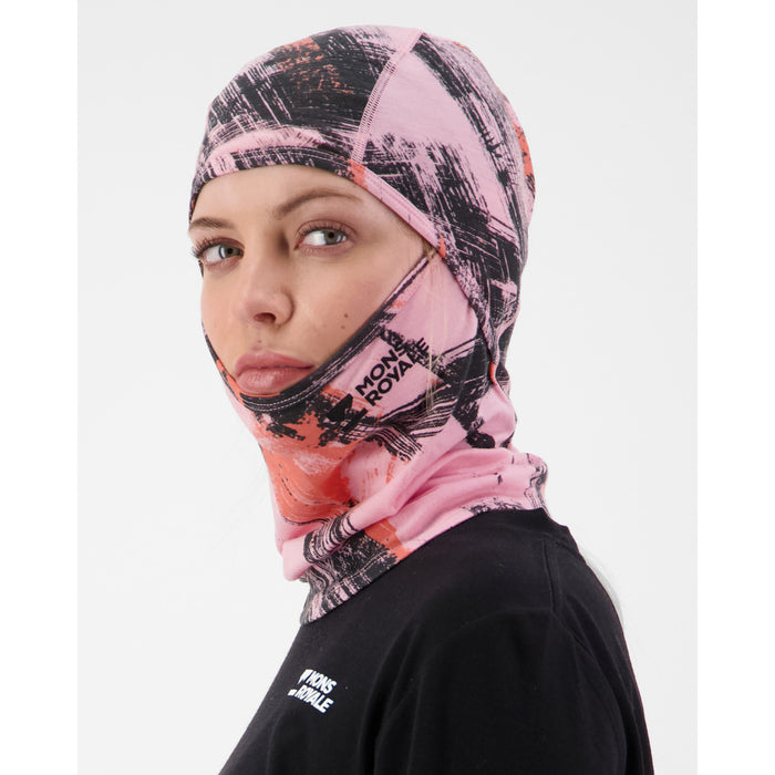 Mons Royale Santa Rosa Merino Flex 200 Balaclava Paintbrush Pink
