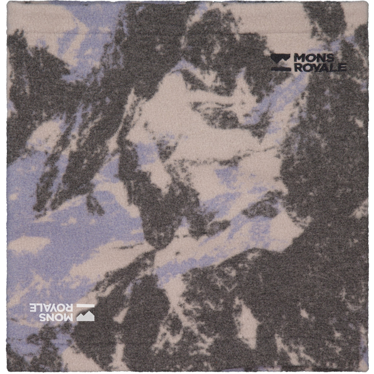 MONS ROYALE Pileup Wool Fleece Neckwarmer Mtn Camo Moonstone