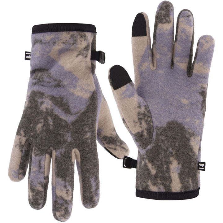 MONS ROYALE Pileup Wool Fleece Gloves Mtn Camo Moonstone
