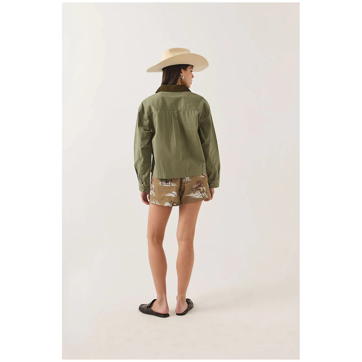 Brixton Utopia Overshirt - Women's Washed Olive Surplus