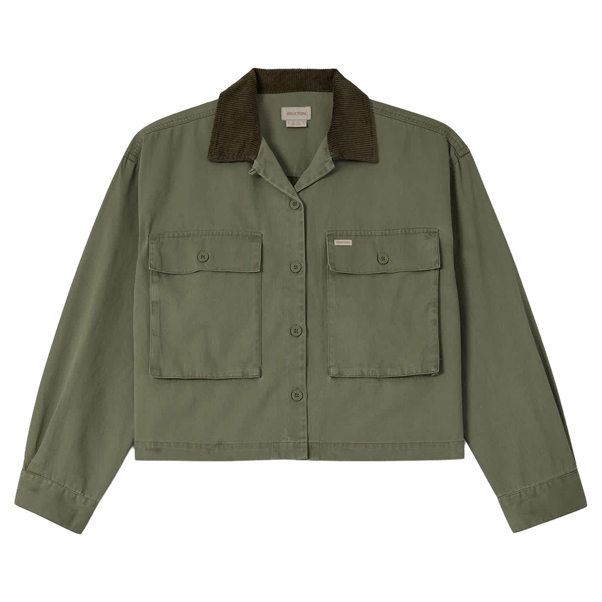 Brixton Utopia Overshirt - Women's Washed Olive Surplus