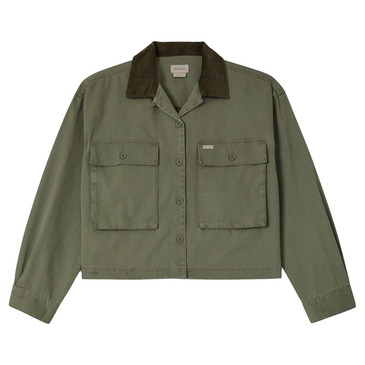 Brixton Utopia Overshirt - Women's Washed Olive Surplus
