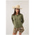 Brixton Utopia Overshirt - Women's Washed Olive Surplus