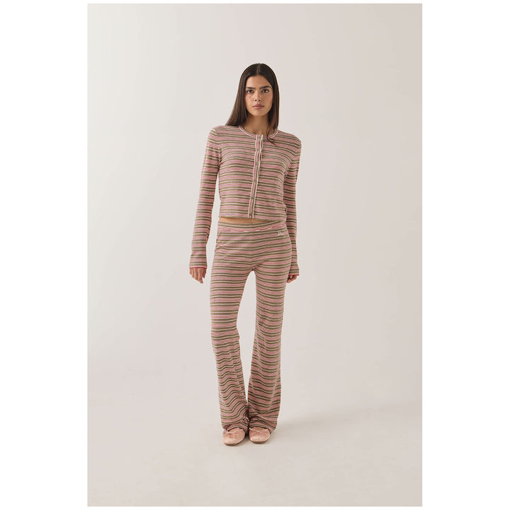 Brixton Bixby Lightweight Cardigan - Women's Green Multi Stripe