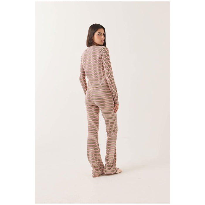 Brixton Bixby Lightweight Cardigan - Women's Green Multi Stripe