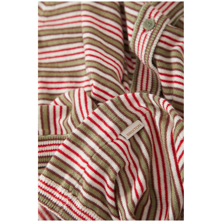 Brixton Bixby Lightweight Cardigan - Women's Green Multi Stripe