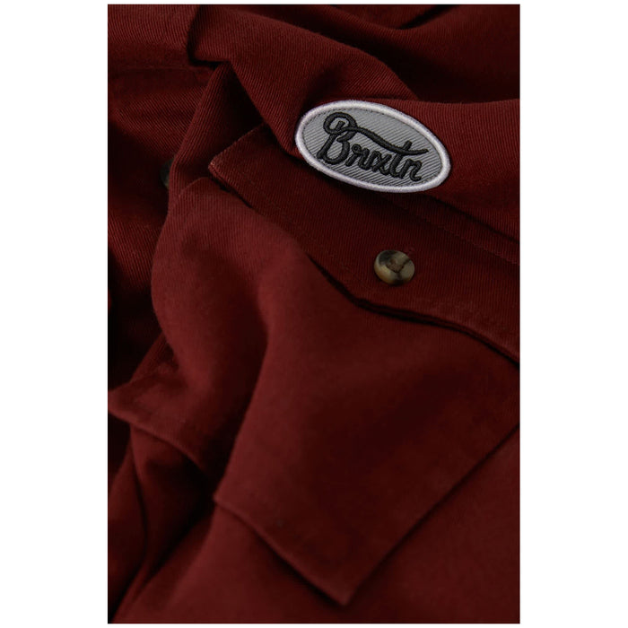 Brixton Mechanics Short-Sleeve Woven Shirt - Women's Dark Brick
