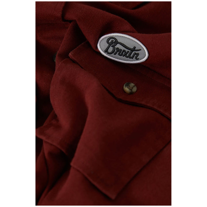 Brixton Mechanics Short-Sleeve Woven Shirt - Women's Dark Brick