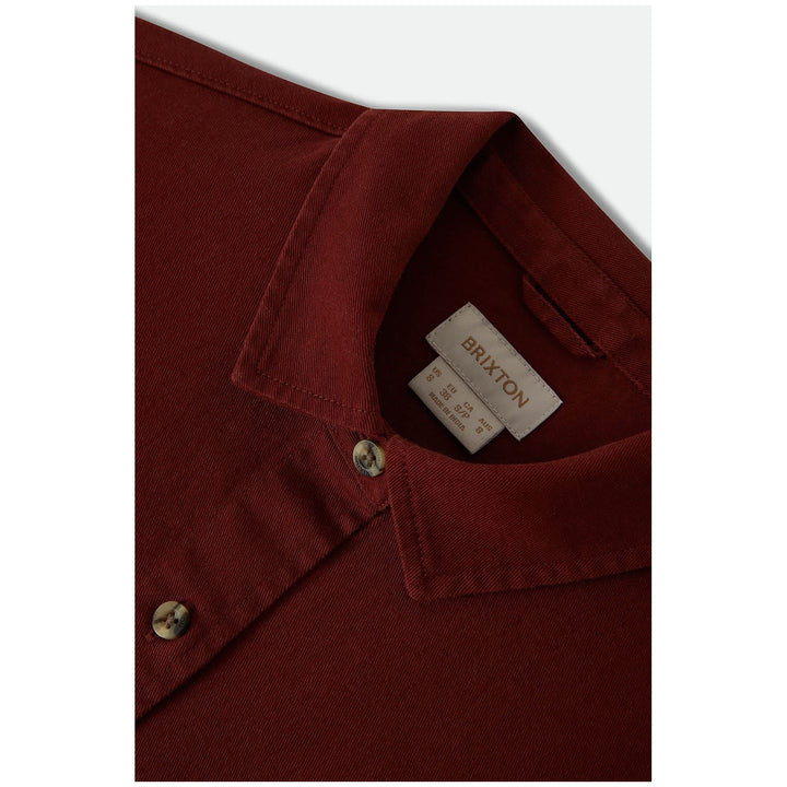 Brixton Mechanics Short-Sleeve Woven Shirt - Women's Dark Brick