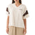 Brixton Boxy Cropped Football T-Shirt - Women's Off White