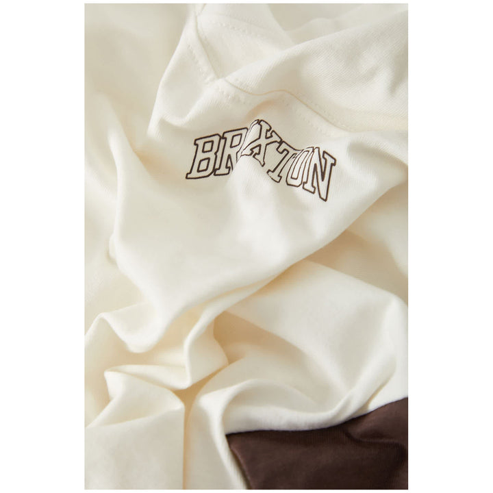 Brixton Boxy Cropped Football T-Shirt - Women's Off White
