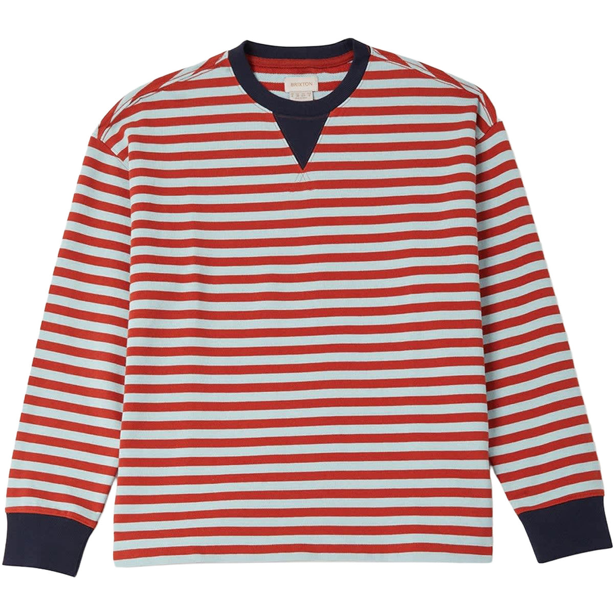 Brixton Retro Long-Sleeve Crew - Women's Sea Grass/Rust