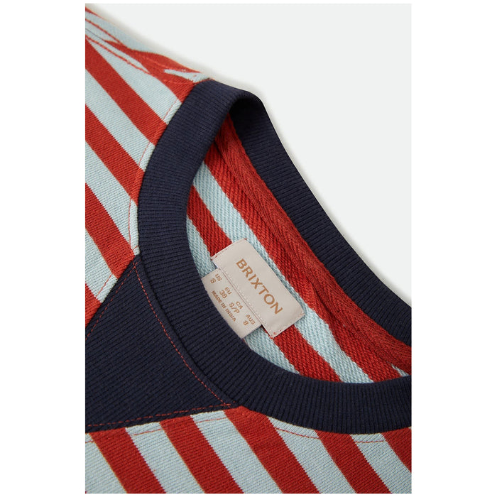 Brixton Retro Long-Sleeve Crew - Women's Sea Grass/Rust