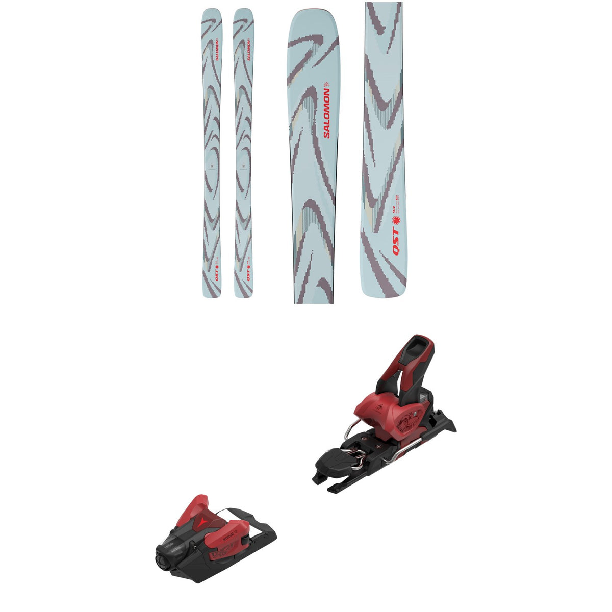 Salomon QST 94 Skis + Atomic Strive 12 GW Ski Bindings