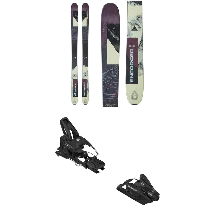 Nordica Enforcer 104 Skis + Salomon Strive 14 MN Ski Bindings 2027