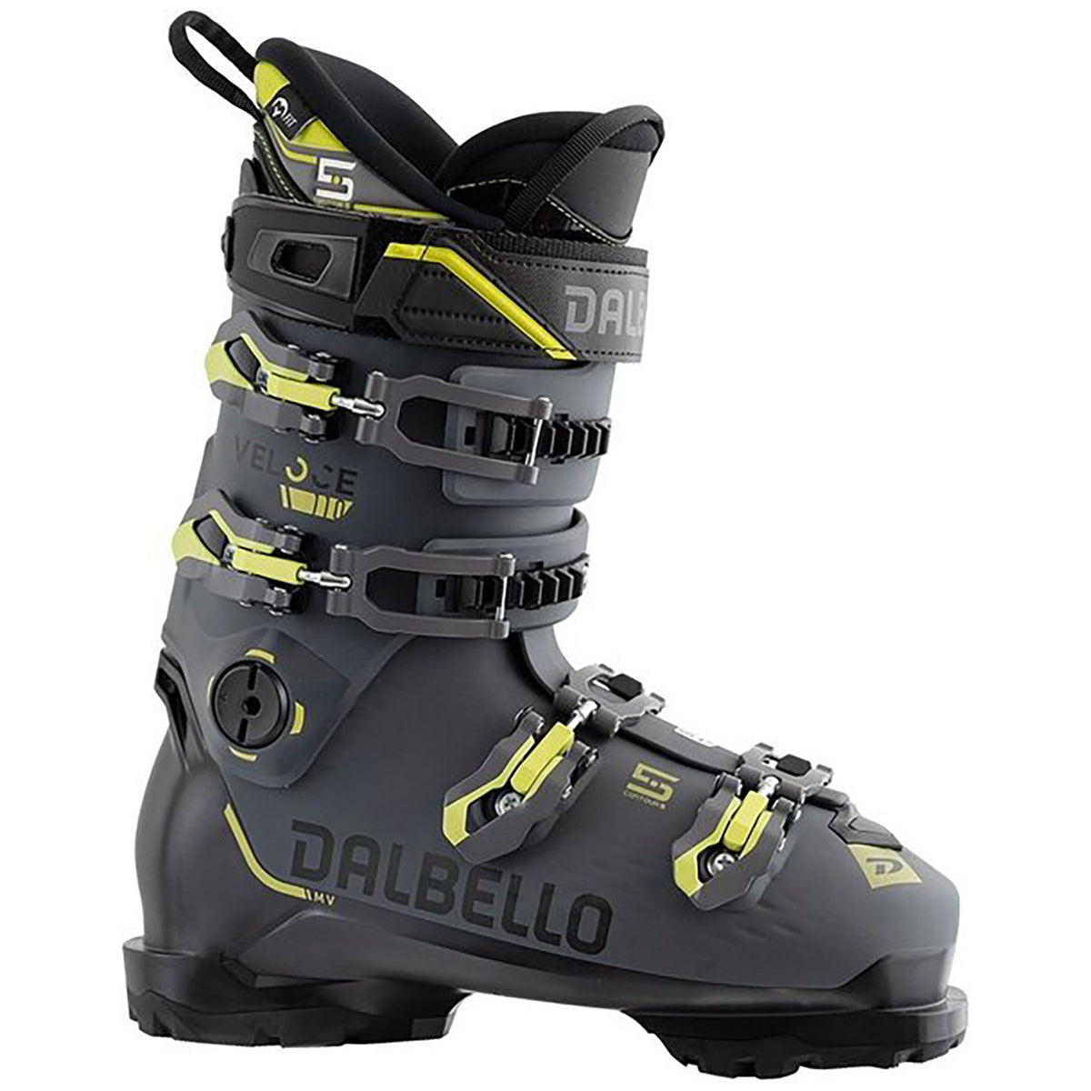 Dalbello Veloce 110 GW Ski Boots 2024 Black/Grey/Acid Yellow