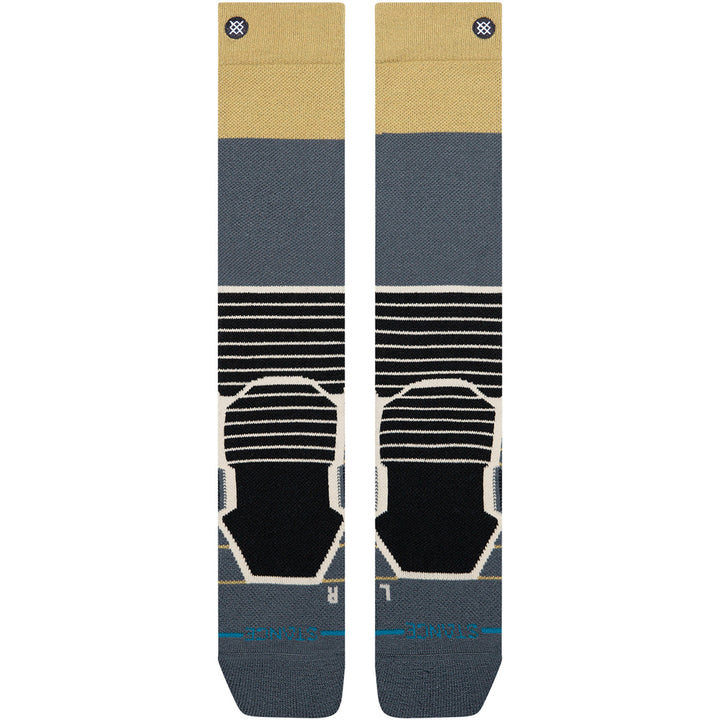 Stance Blocked Mid Wool Snow Socks Gold