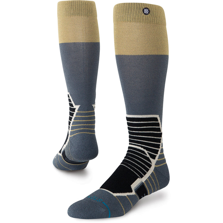 Stance Blocked Mid Wool Snow Socks Gold