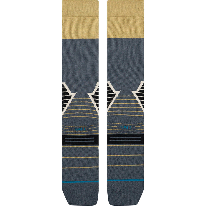 Stance Blocked Mid Wool Snow Socks Gold