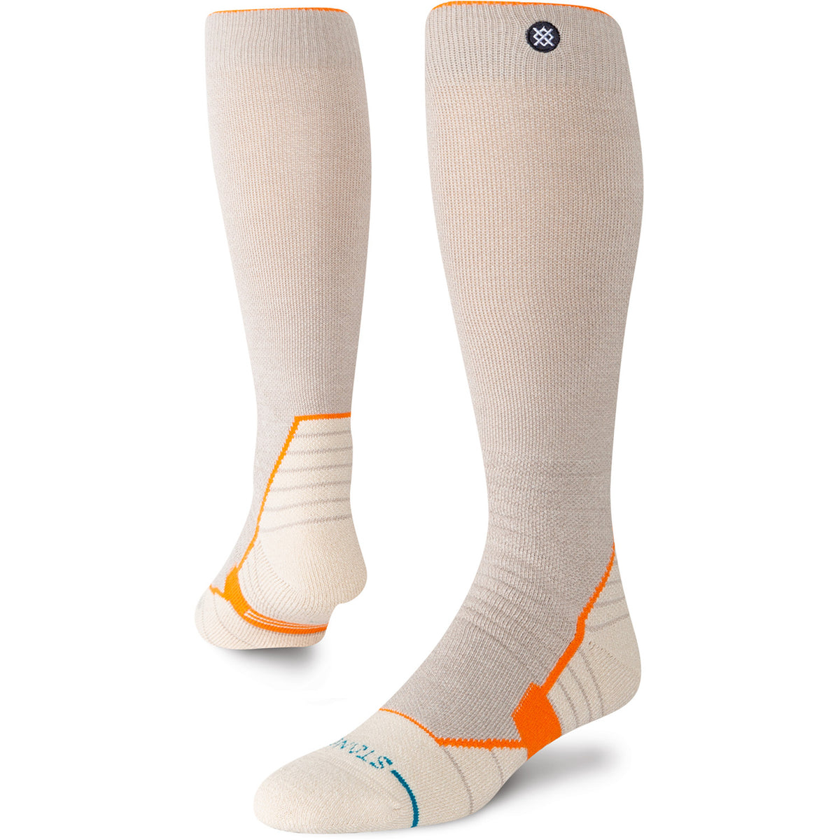 Stance Contrast Mid Wool Snow Socks Sting Grey