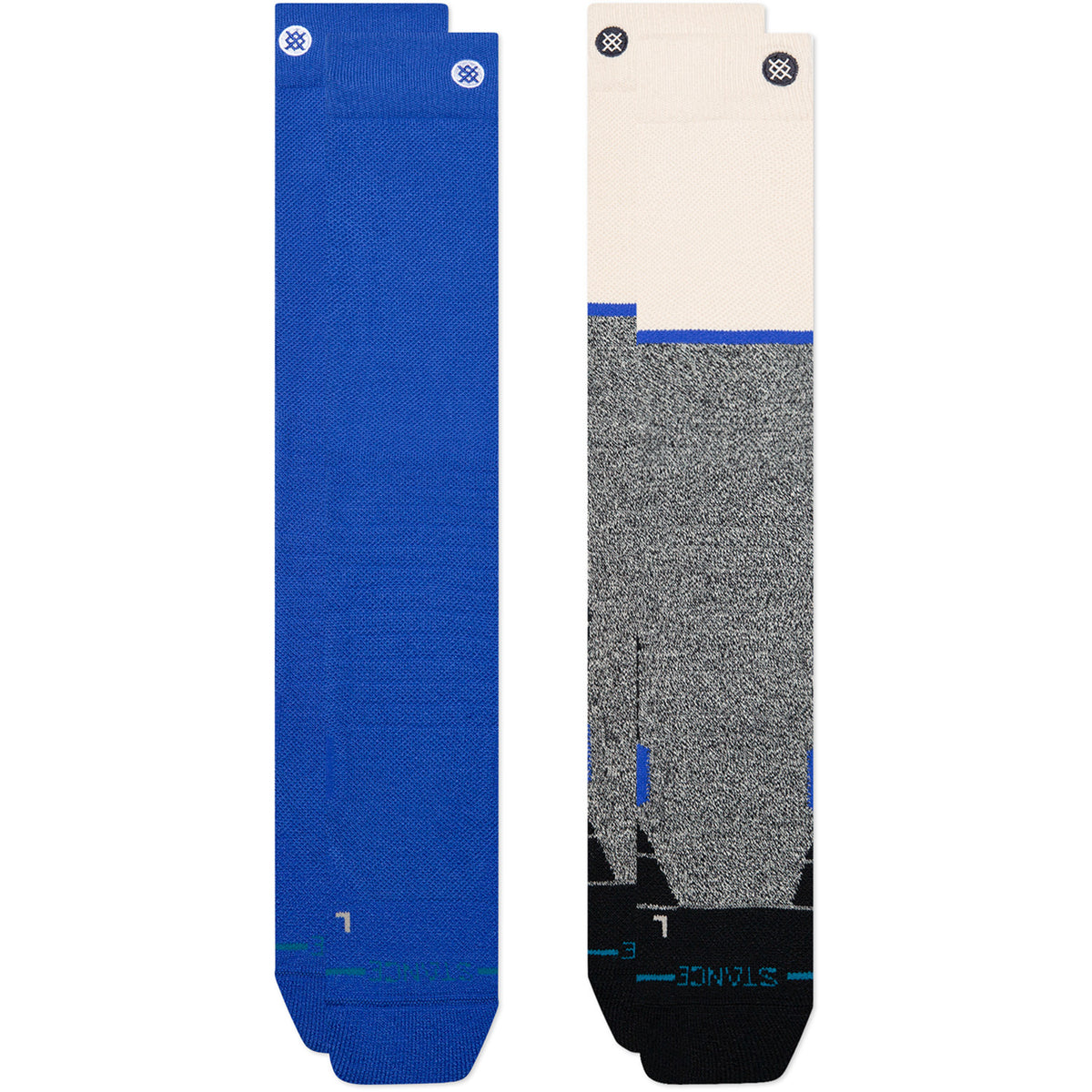 Stance Dook Mid Poly Snow Socks - 2 Pack Blue