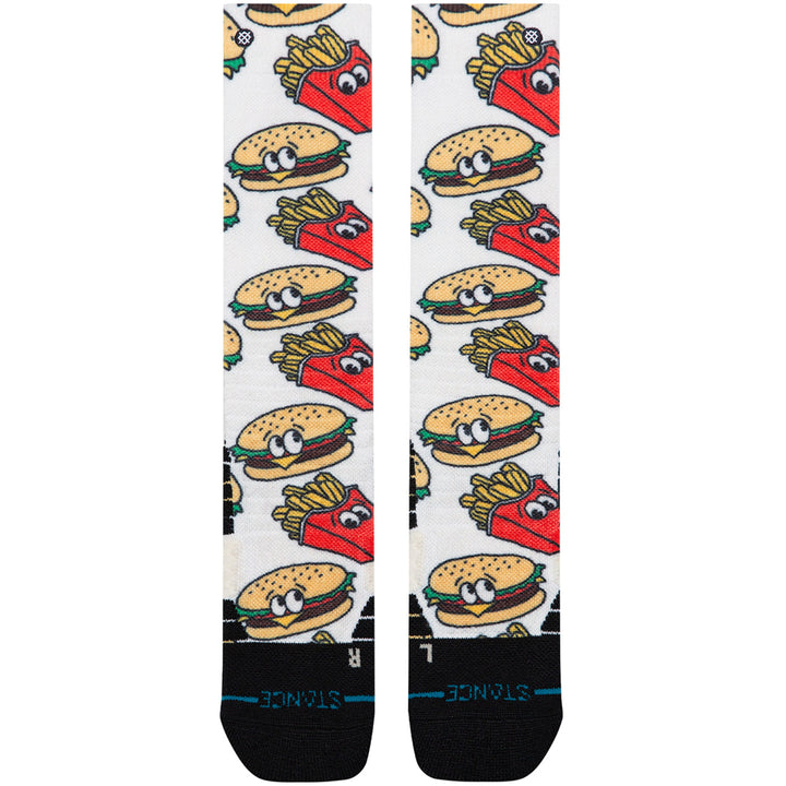 Stance Combo Meal Mid Poly Snow Socks - Kids' Red