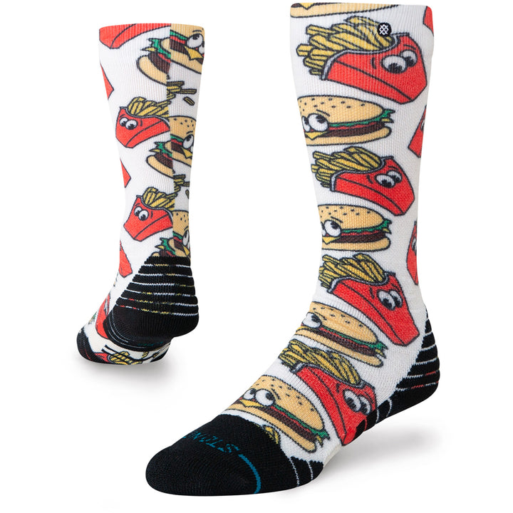 Stance Combo Meal Mid Poly Snow Socks - Kids' Red