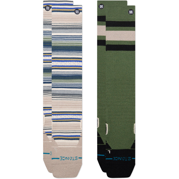 Stance Jorongo Mid Wool Snow Socks - 2 Pack Multi