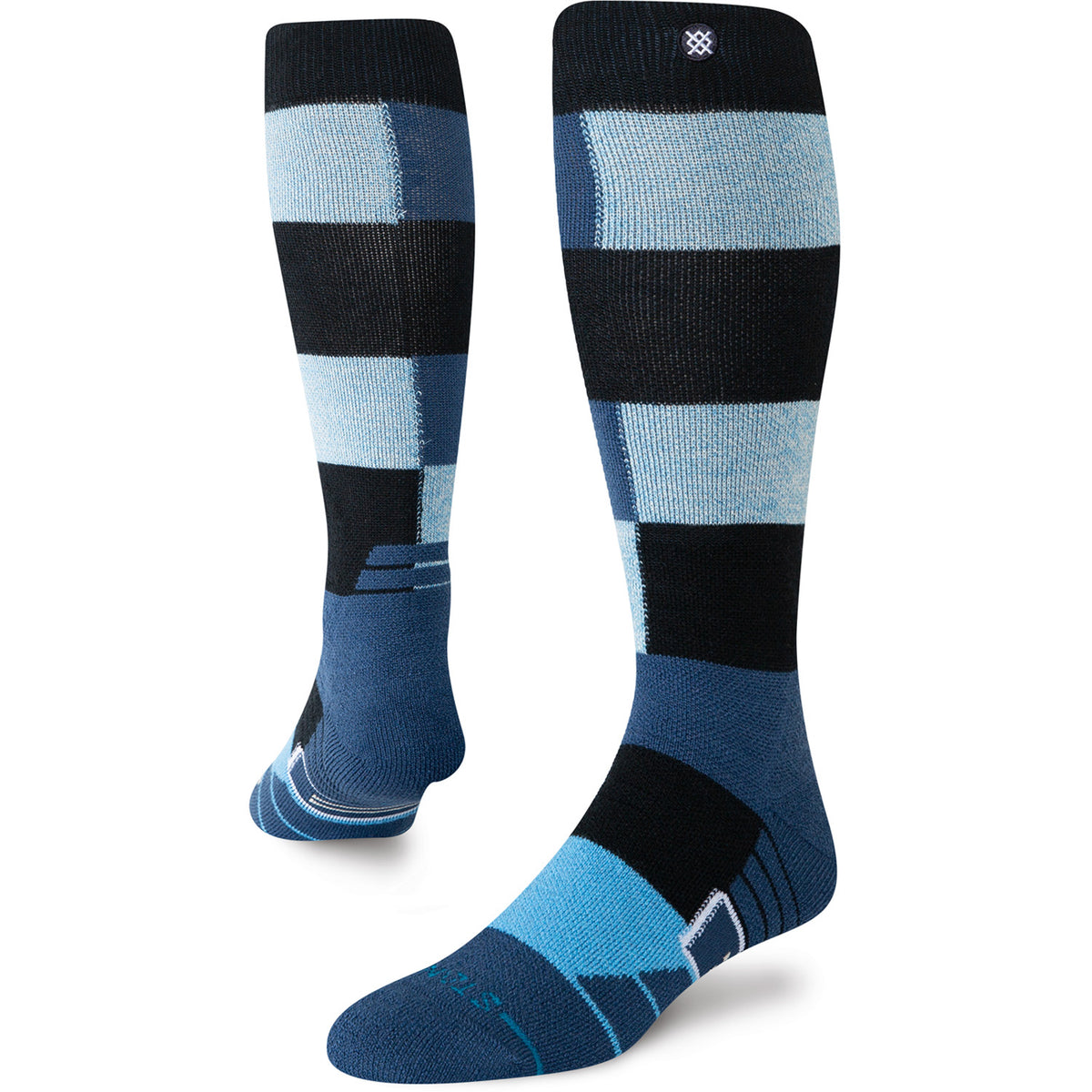 Stance Limitations Mid Wool Snow Socks Blue