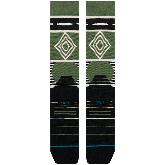 Stance Temple Mid Wool Snow Socks Olive