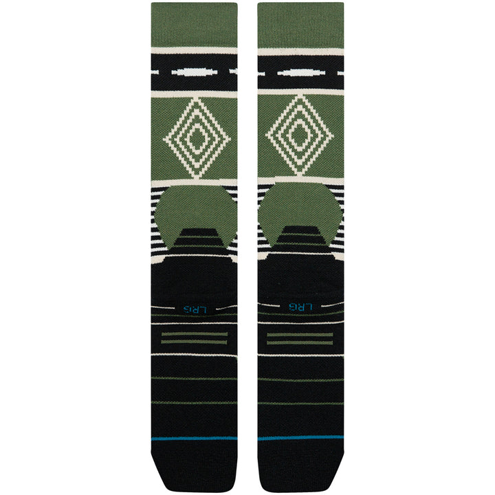 Stance Temple Mid Wool Snow Socks Olive