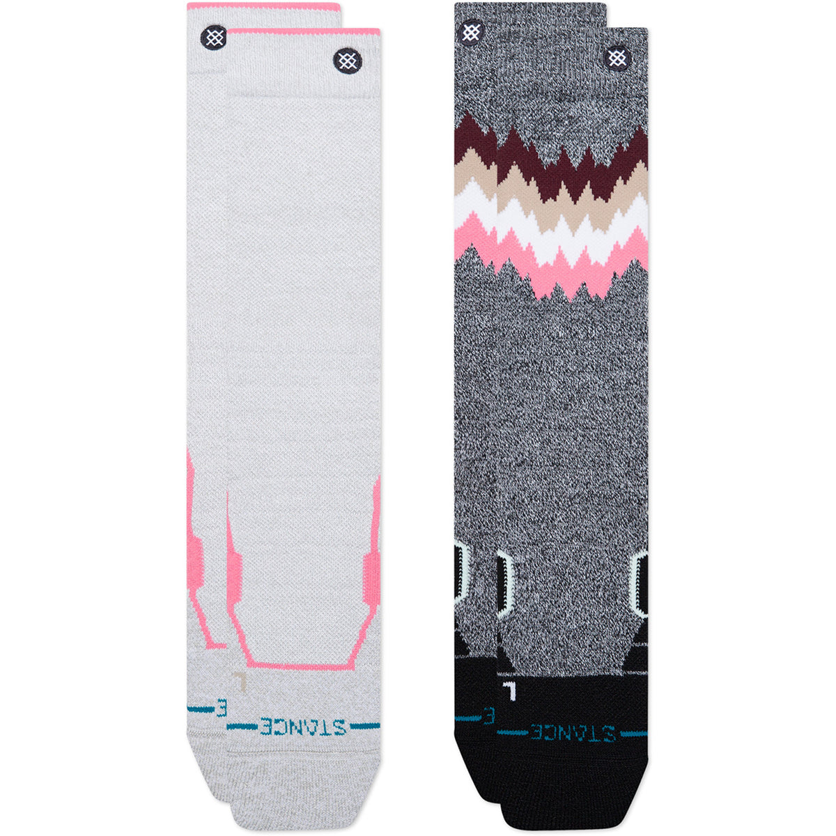 Stance 2X Mid Poly Snow Socks - 2 Pack - Women's Grey