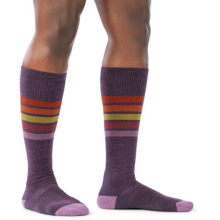 Darn Tough Snowburst OTC Midweight Cushion Socks - Women's Plum