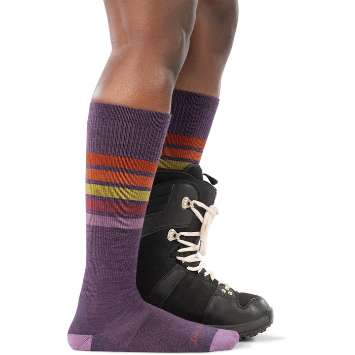 Darn Tough Snowburst OTC Midweight Cushion Socks - Women's Plum